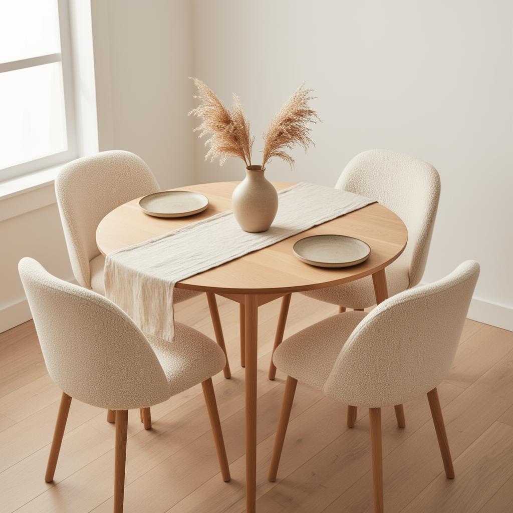 Styled dining table