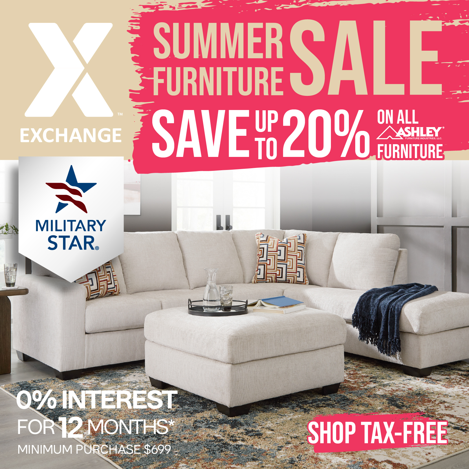 Exchange Summer Furniture Sale — Save up to 20% on Ashley Furniture